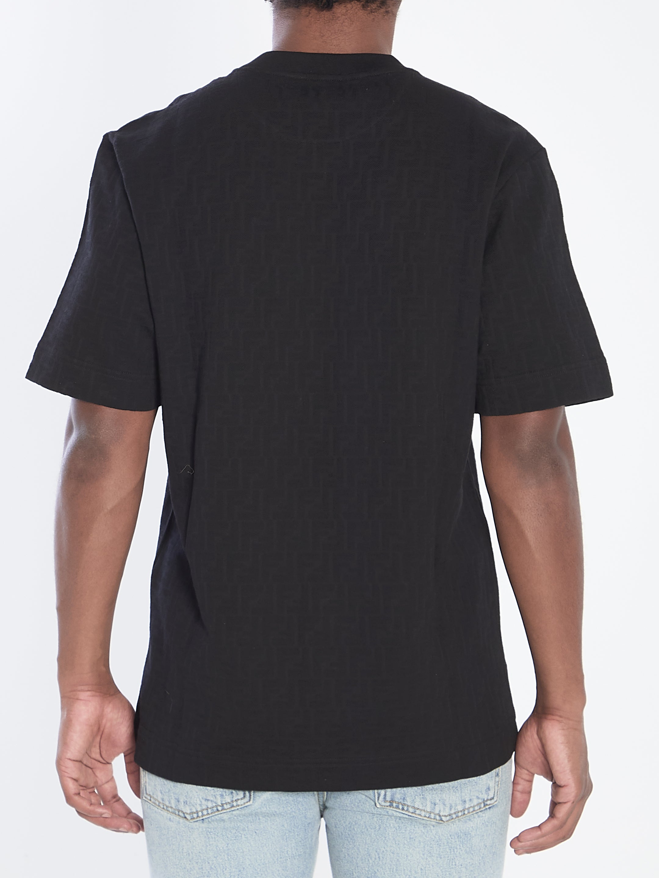 FENDI Men's FF Jacquard Piqué T-Shirt - Regular Fit