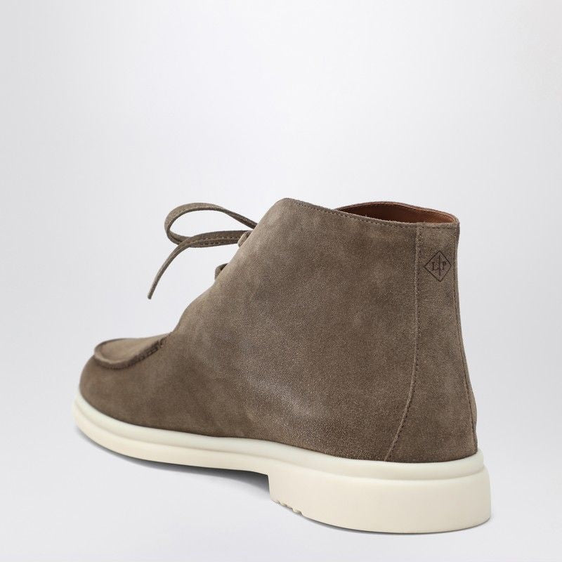 LORO PIANA Men's Lace-Up Ankle Boots