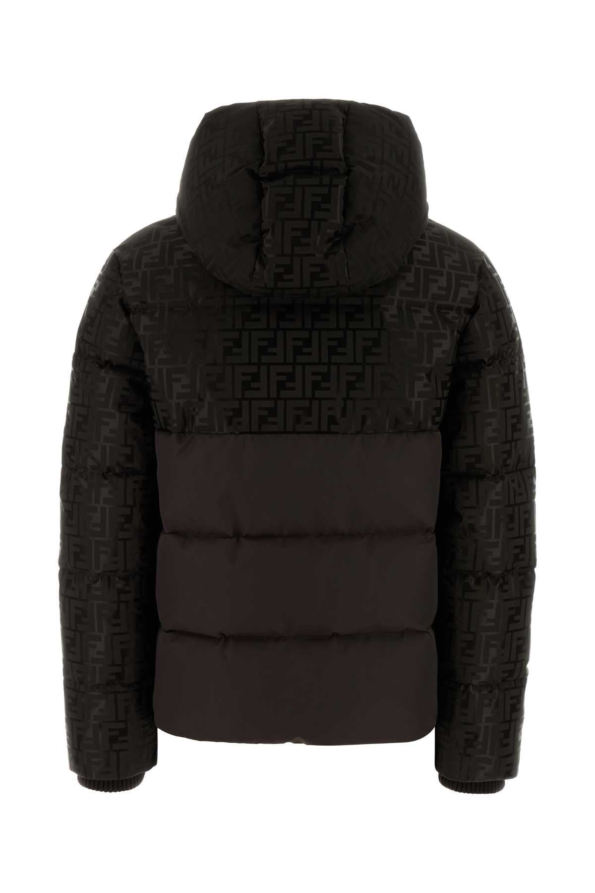 FENDI Hooded Jacquard FF Ski Jacket for Women