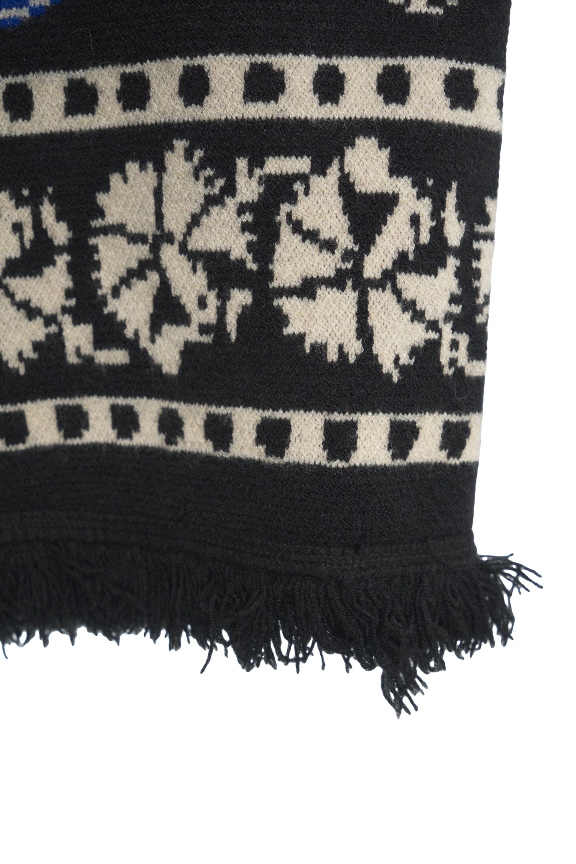 FARM RIO Floral Knit Midi Dress with Balloon Sleeves