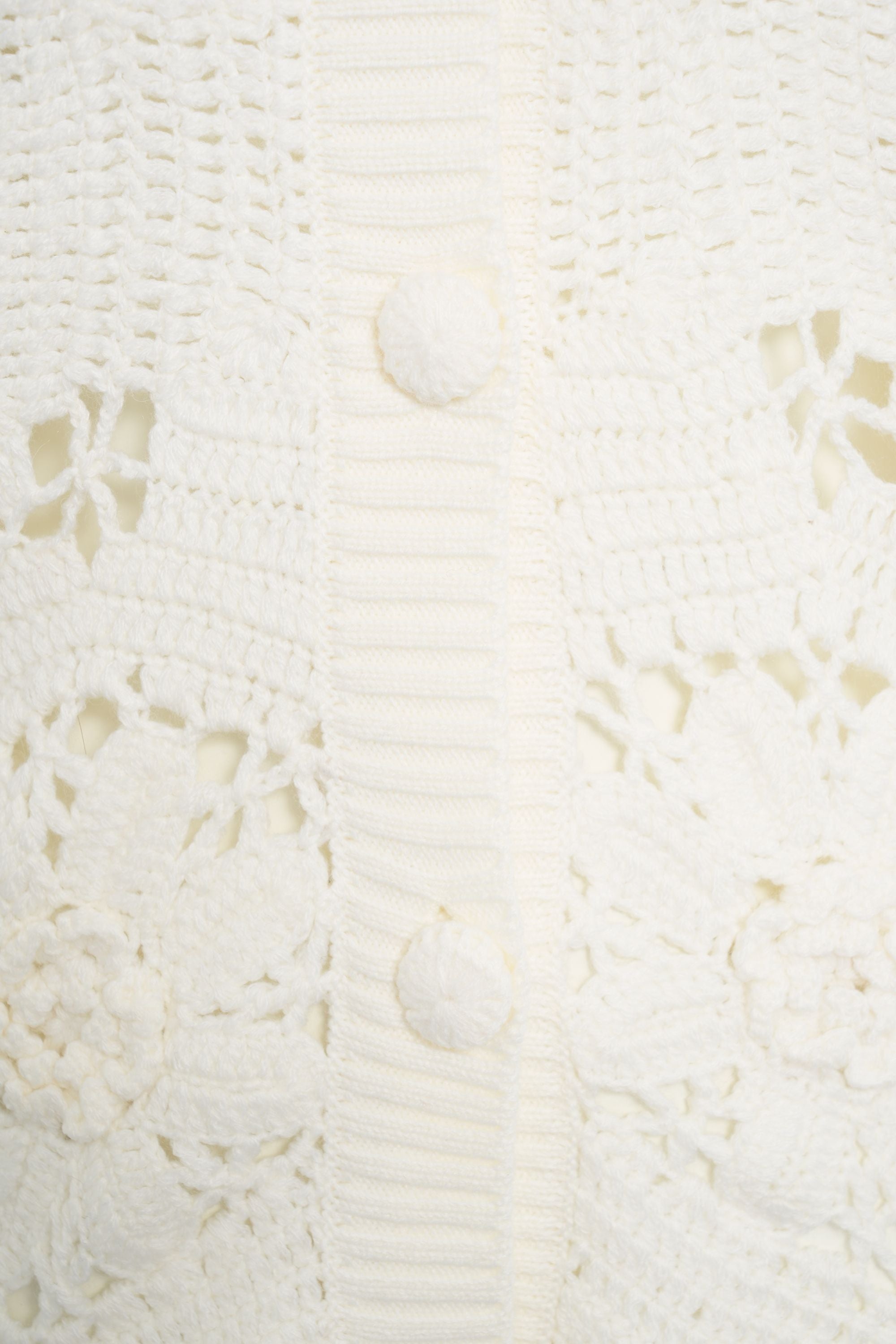 FARM RIO Elegant Openwork Cardigan for Women