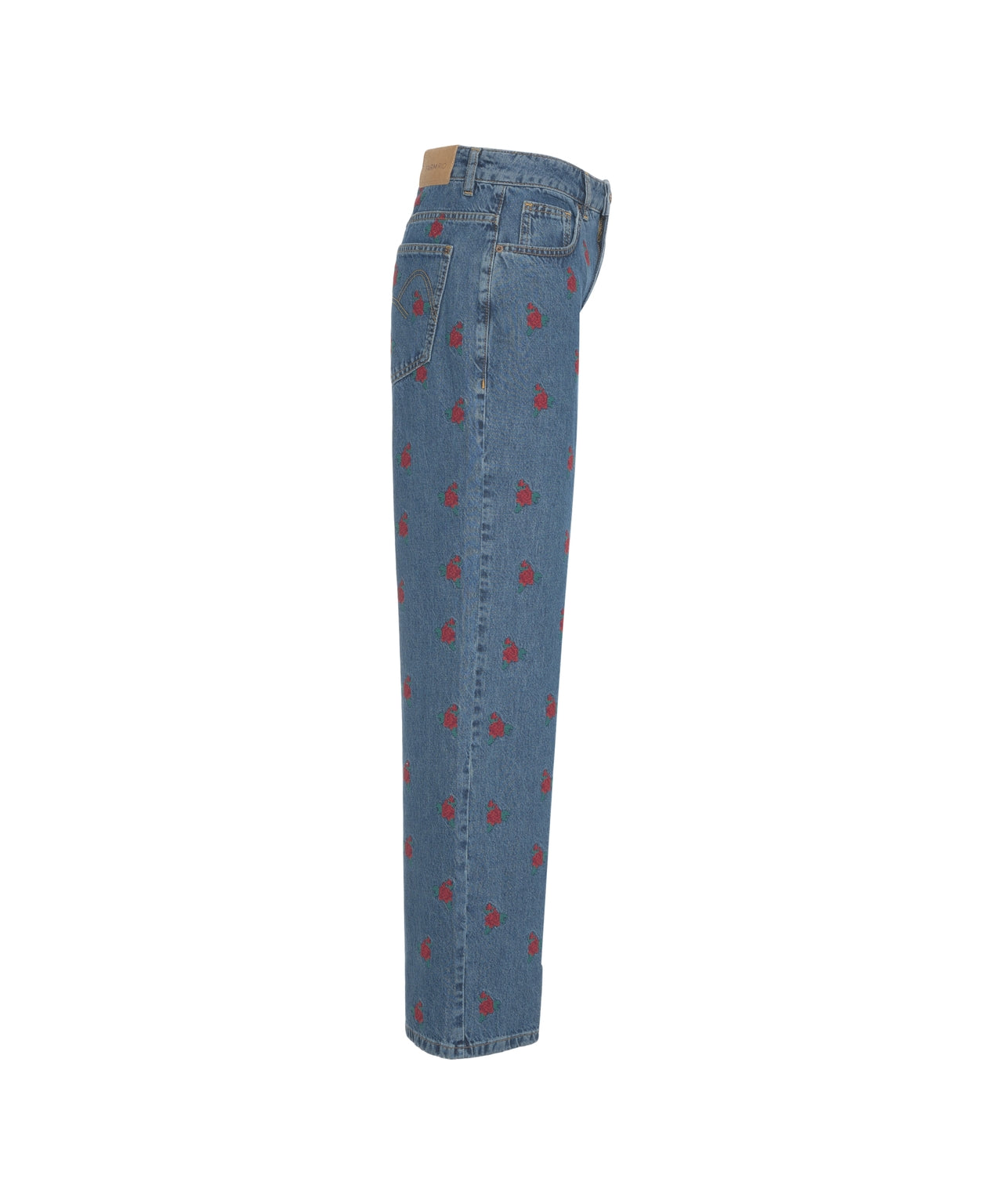 FARM RIO Embroidered Jeans with Flared Hem for Women
