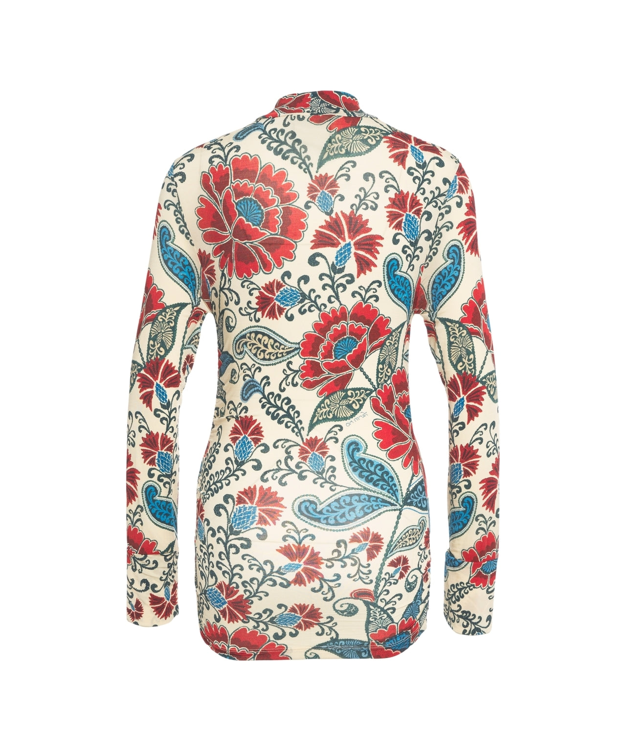 FARM RIO Fitted Floral Turtleneck Top for Women