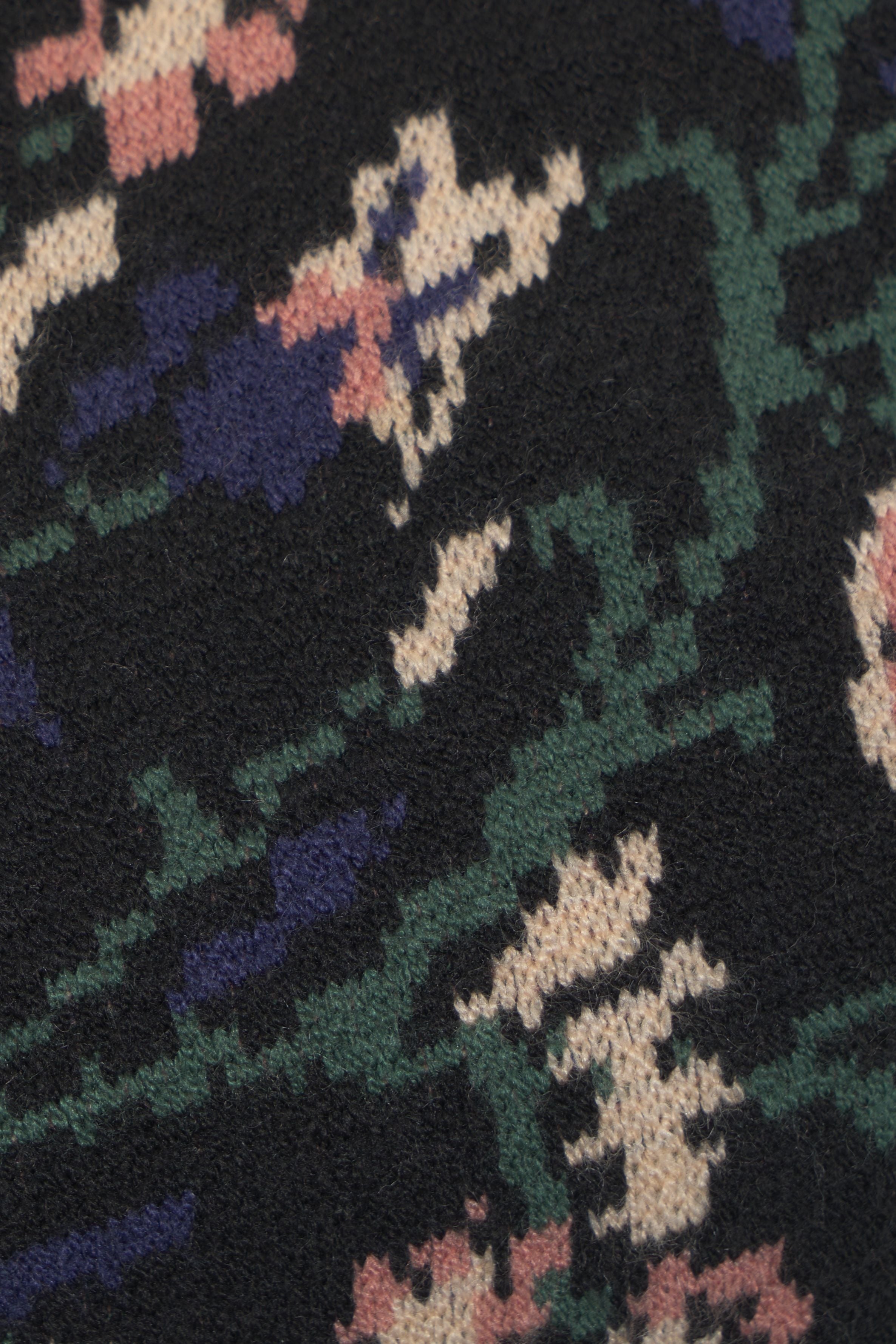 FARM RIO Floral Motif Knit Sweater for Women