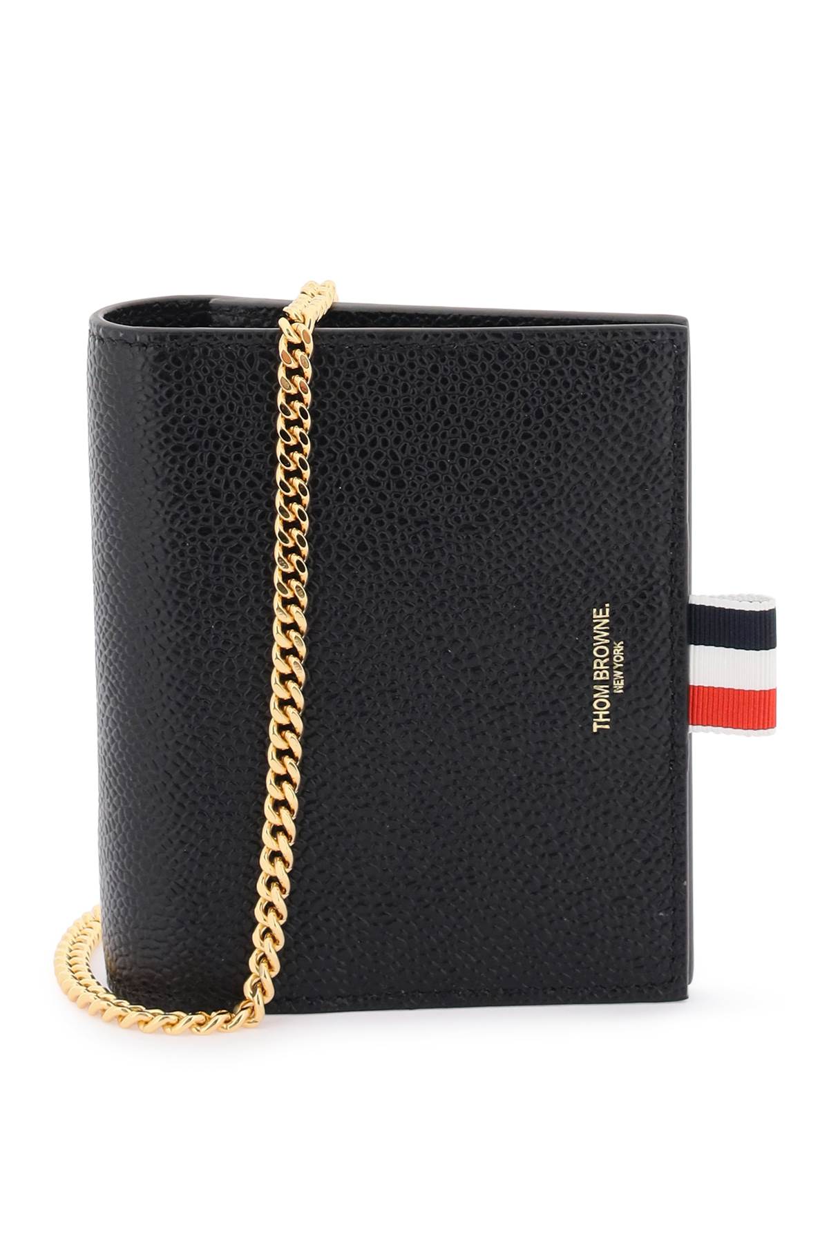 THOM BROWNE Mini Leather Card Holder
