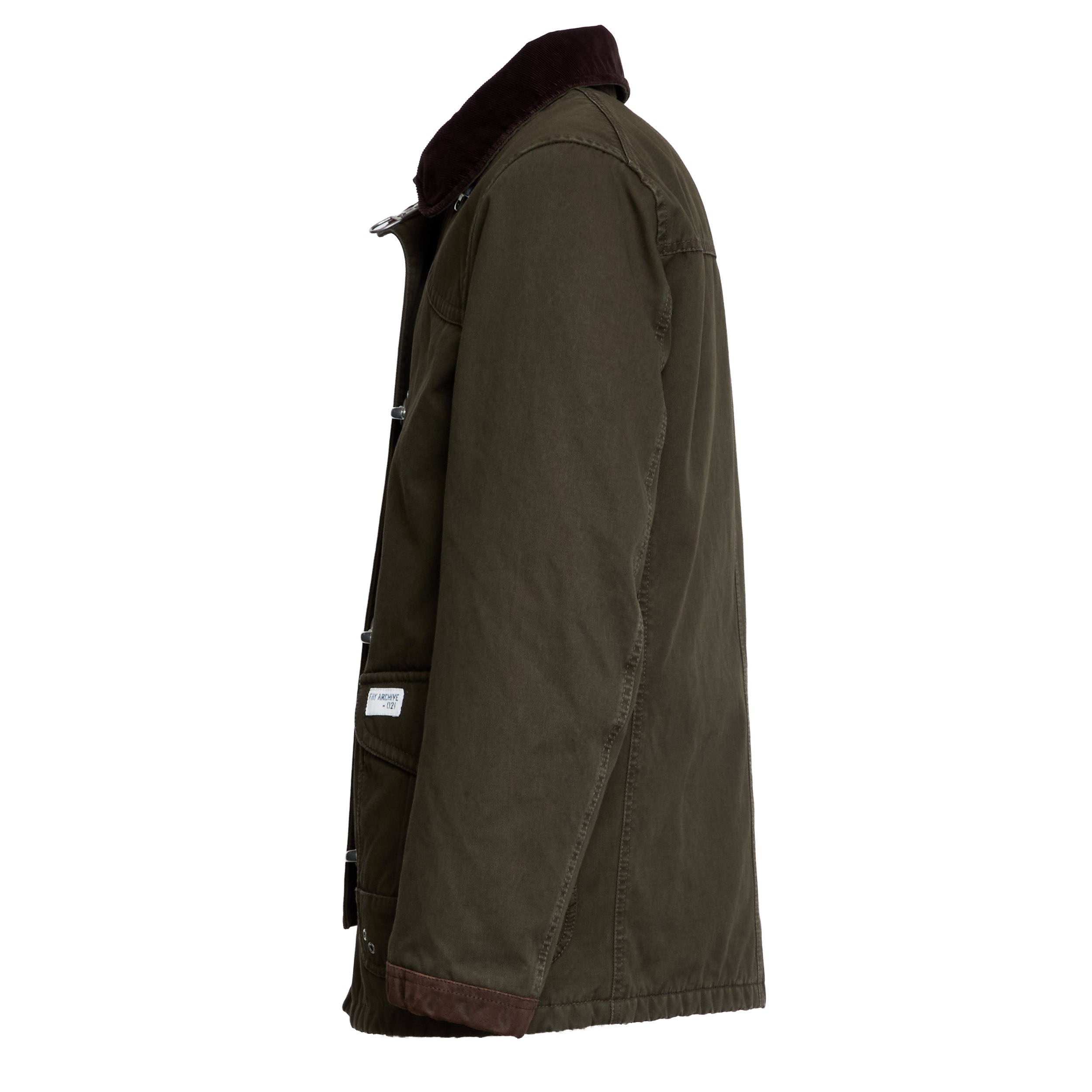 FAY Regular Fit Caban Jacket with Four-Hook Closure