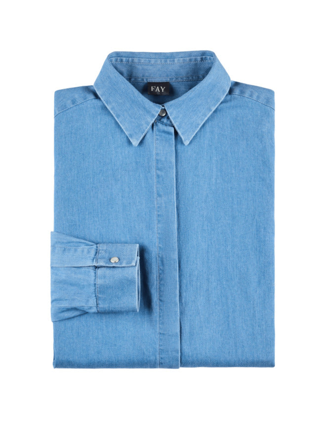 FAY Classic Casual Denim Shirt for Men