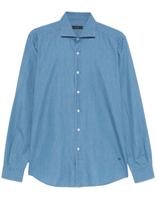 FAY Classic Casual Denim Shirt for Men