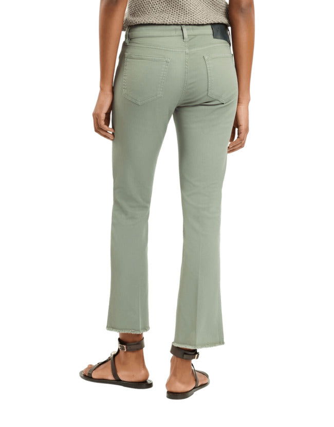 FAY Skinny Trousers with Frayed Hems and Tailored Crease