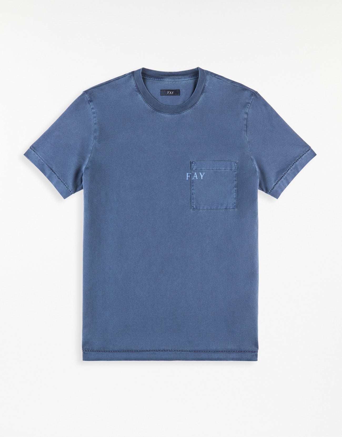 FAY Comfort Fit T-Shirt with Chest Pocket - SS25