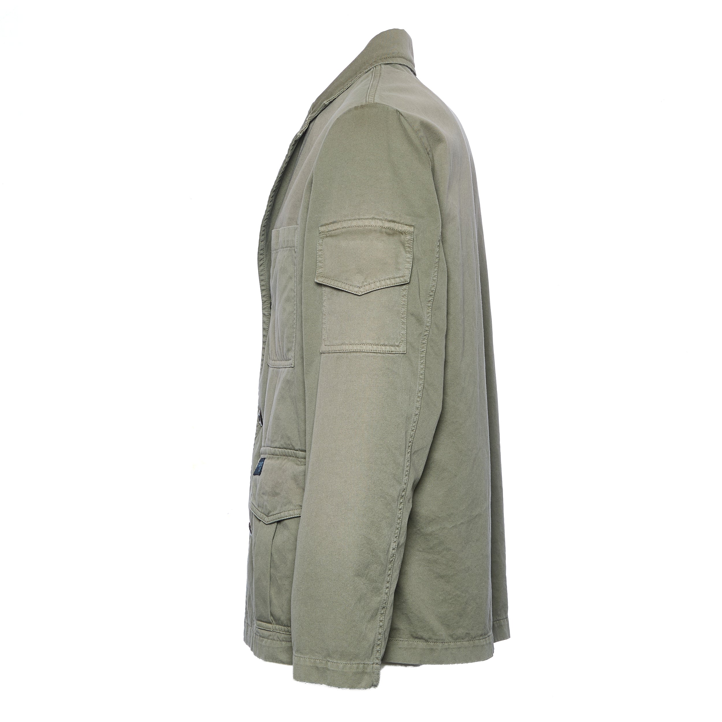 FAY Work Jacket in Used-Effect Cotton Twill - Regular Fit