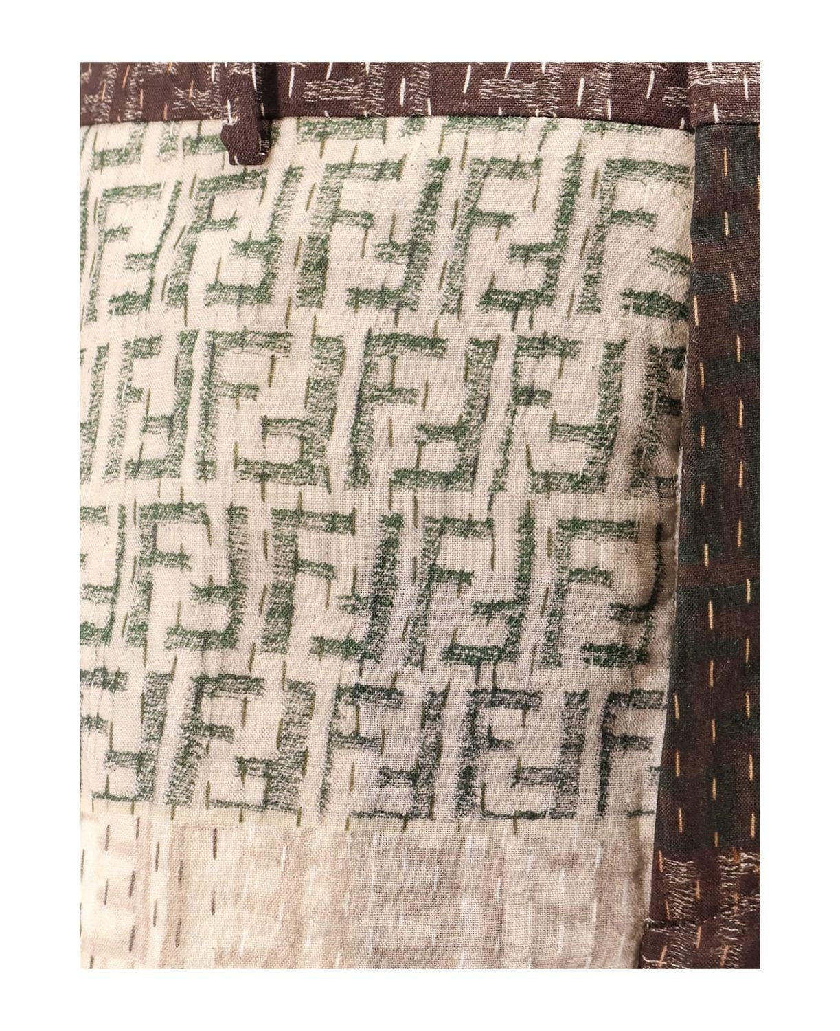 FENDI Linen Bermuda Shorts for Men - SS25 Collection