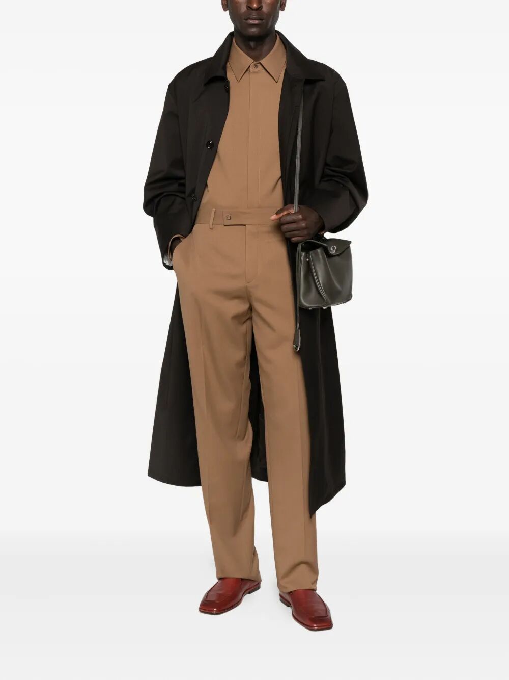 FENDI Wool Cigarette Trousers for Men - FW25 Collection