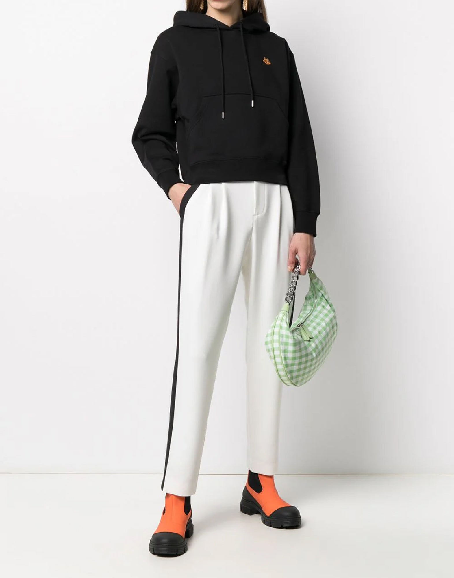 KENZO Boxy Hoodie with Tiger Crest Logo