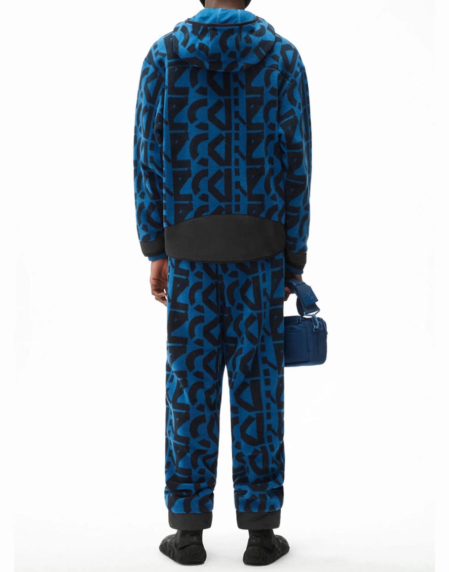 KENZO Allover Monogram Zipped Hoodie for Men - FW24 Collection