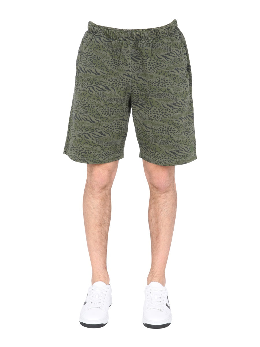KENZO Men's Animal Print Bermuda Shorts