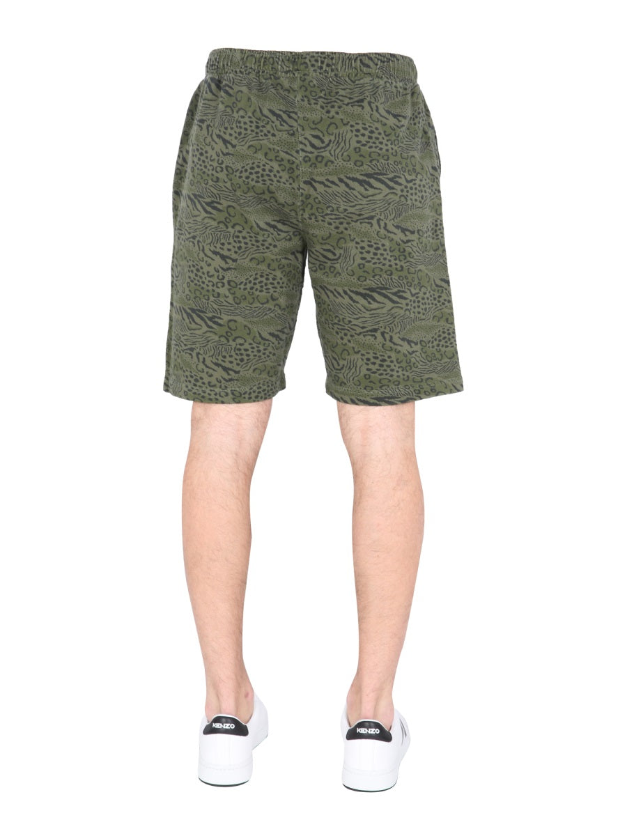 KENZO Men's Animal Print Bermuda Shorts