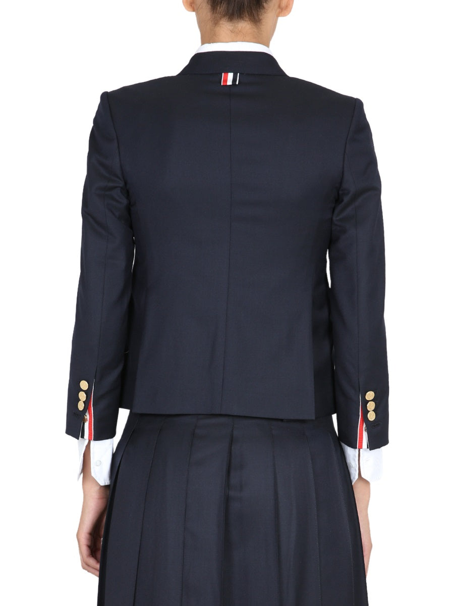 THOM BROWNE 100% Wool Women's Jacket - Autumn/Winter 2024 Collection