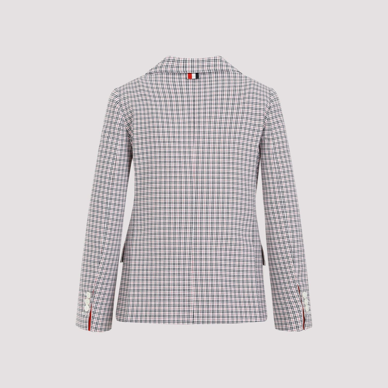 THOM BROWNE Mini Check Cotton Jacket for Women - SS24 Collection
