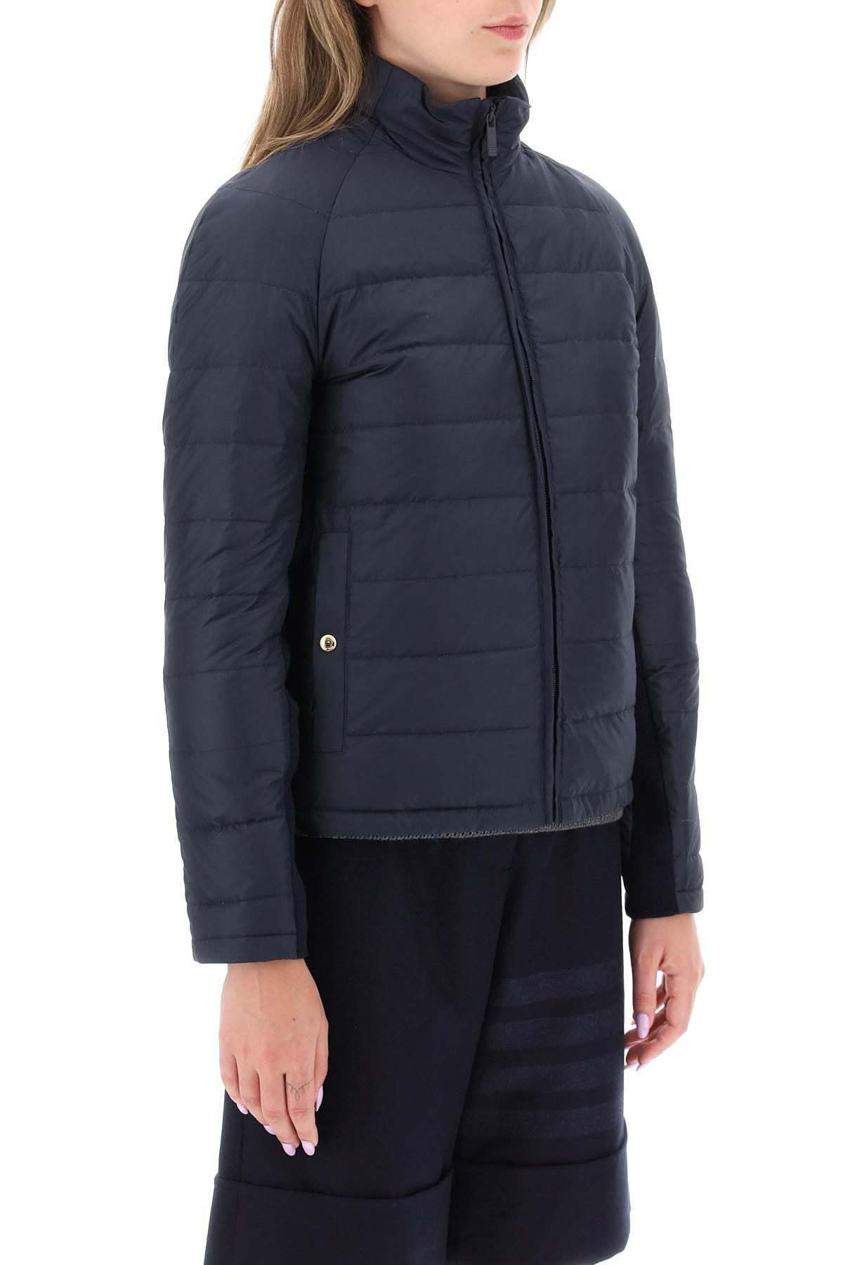 THOM BROWNE Techno-Nylon Down Jacket for Men