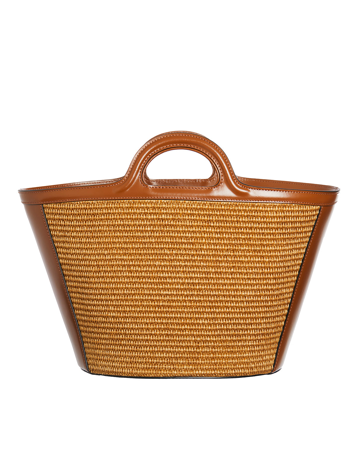 MARNI Tropicalia Micro Leather and Raffia Handbag