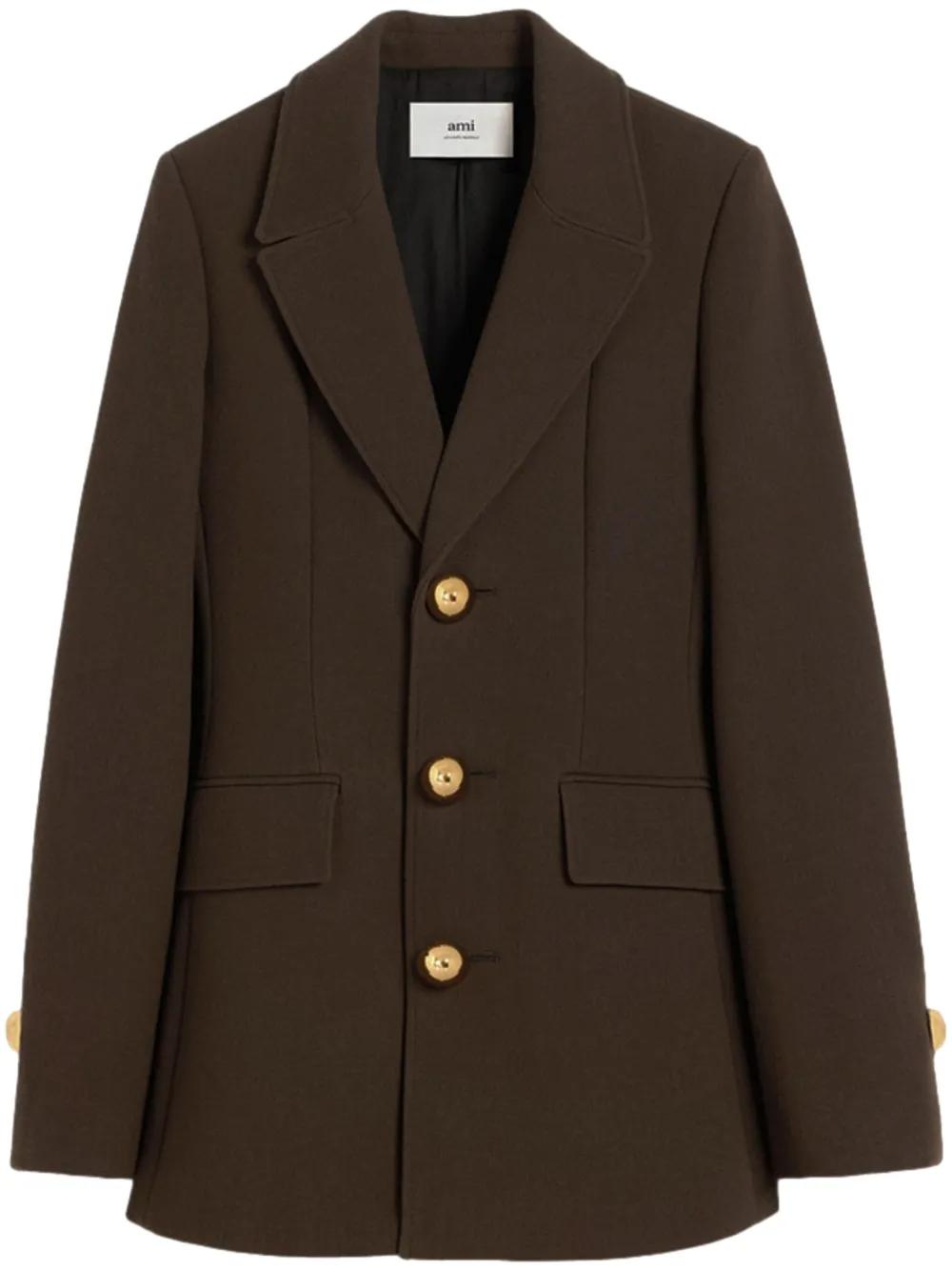 AMI PARIS Single-Breasted Women's Jacket - Size 38