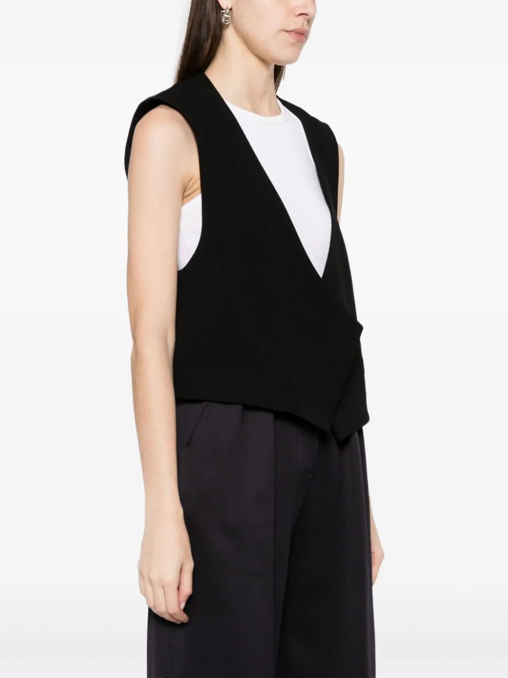 AMI PARIS Women's Sleeveless Mini Jacket for Spring/Summer 2024