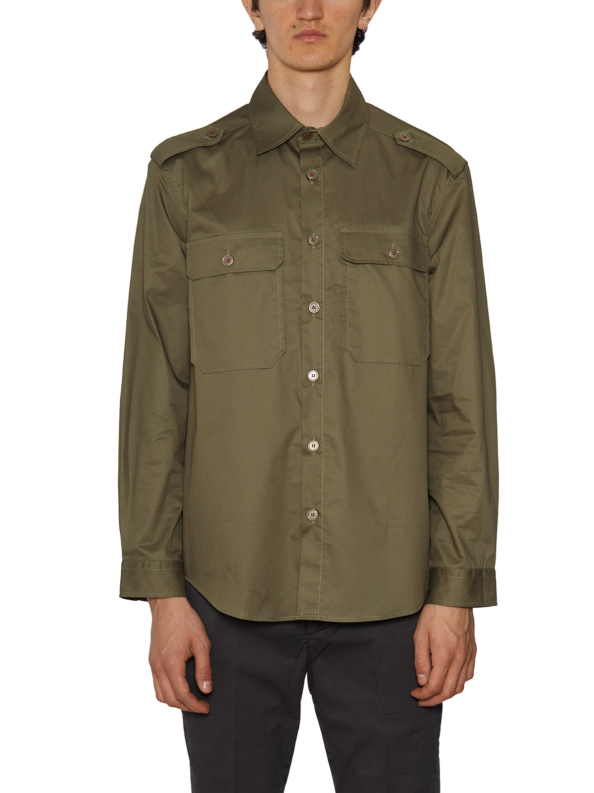 DANIELE ALESSANDRINI Men's Cotton Shirt - Size S