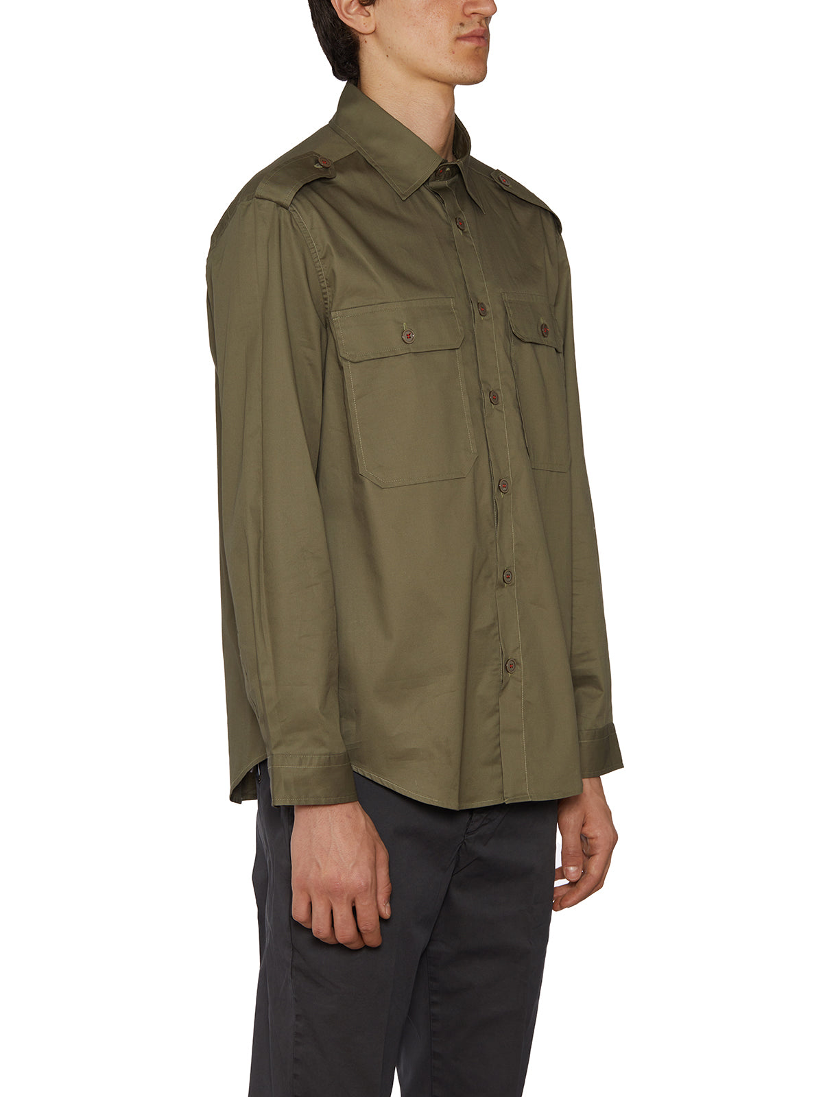 DANIELE ALESSANDRINI Men's Cotton Shirt - Size S