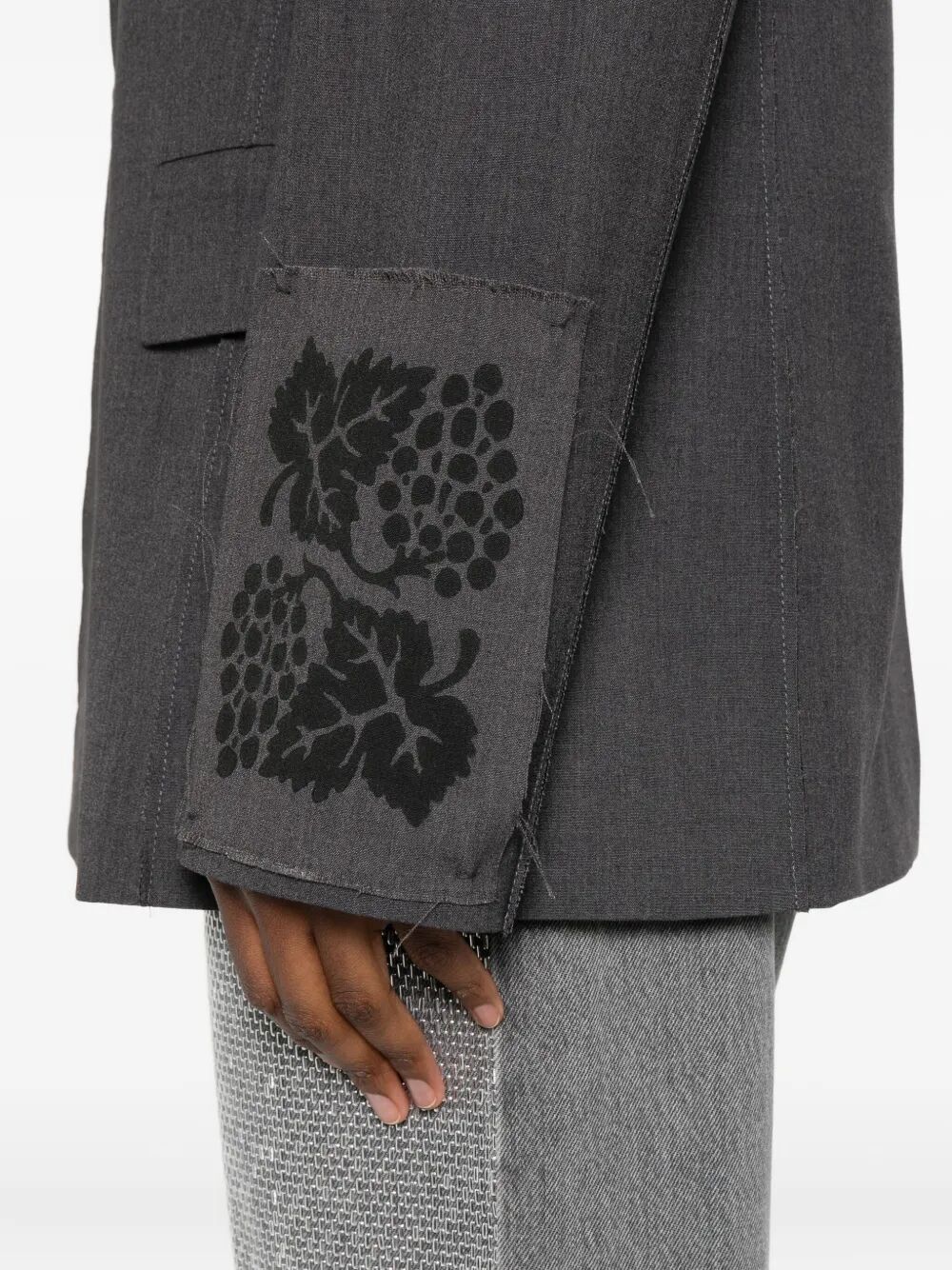 FEDERICO CINA Raw Cut Double-Breasted Jacket