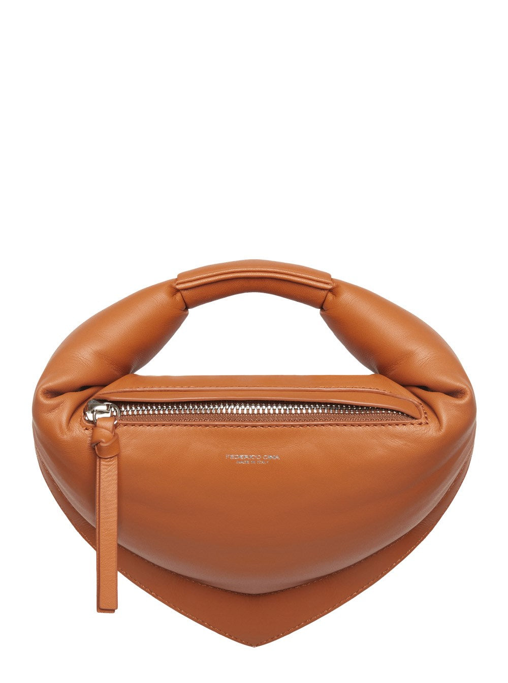 FEDERICO CINA Mini Lambskin Handbag with Reinforced Handle