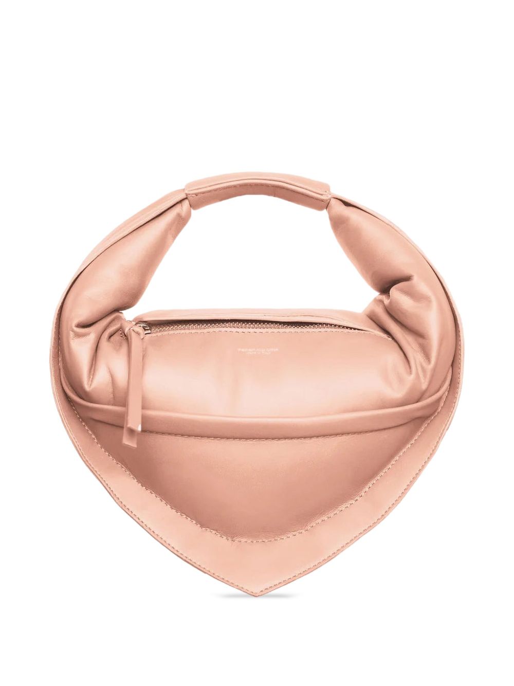 FEDERICO CINA Mini Lambskin Handbag with Reinforced Handle