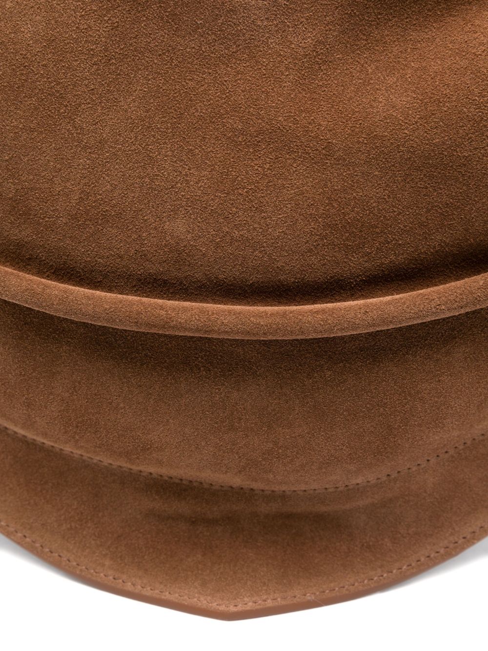 FEDERICO CINA Suede Tortellino Handbag - Dimensions: 40 x 22 x 12