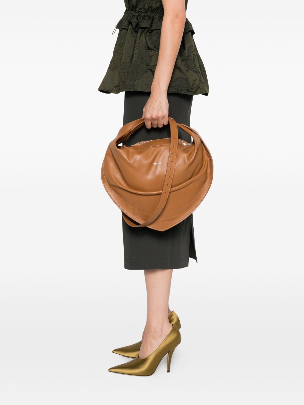 FEDERICO CINA Tortellino Hobo Handbag - Height 35 cm, Width 50 cm