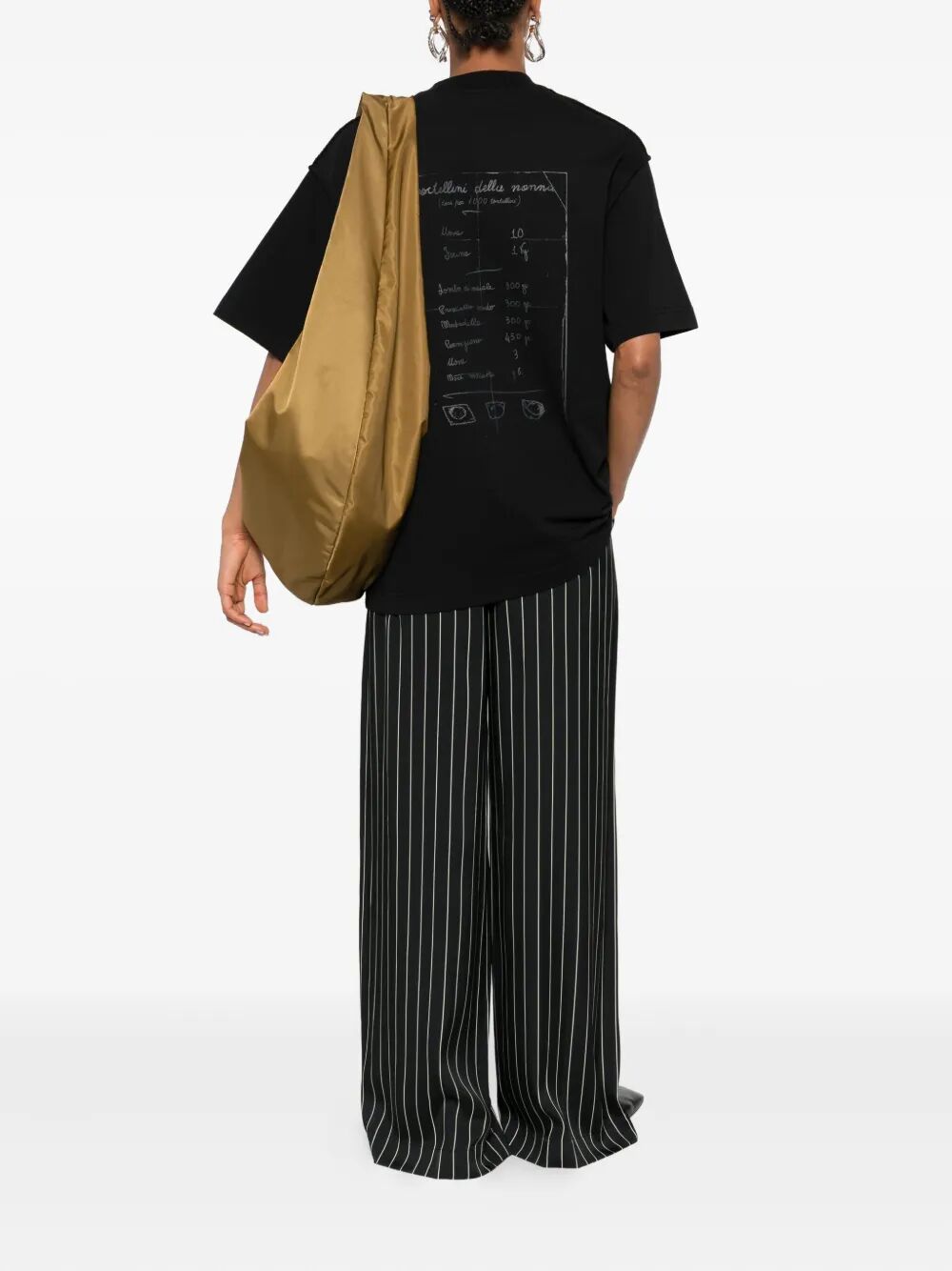 FEDERICO CINA Tortellino Recipe Cotton T-Shirt