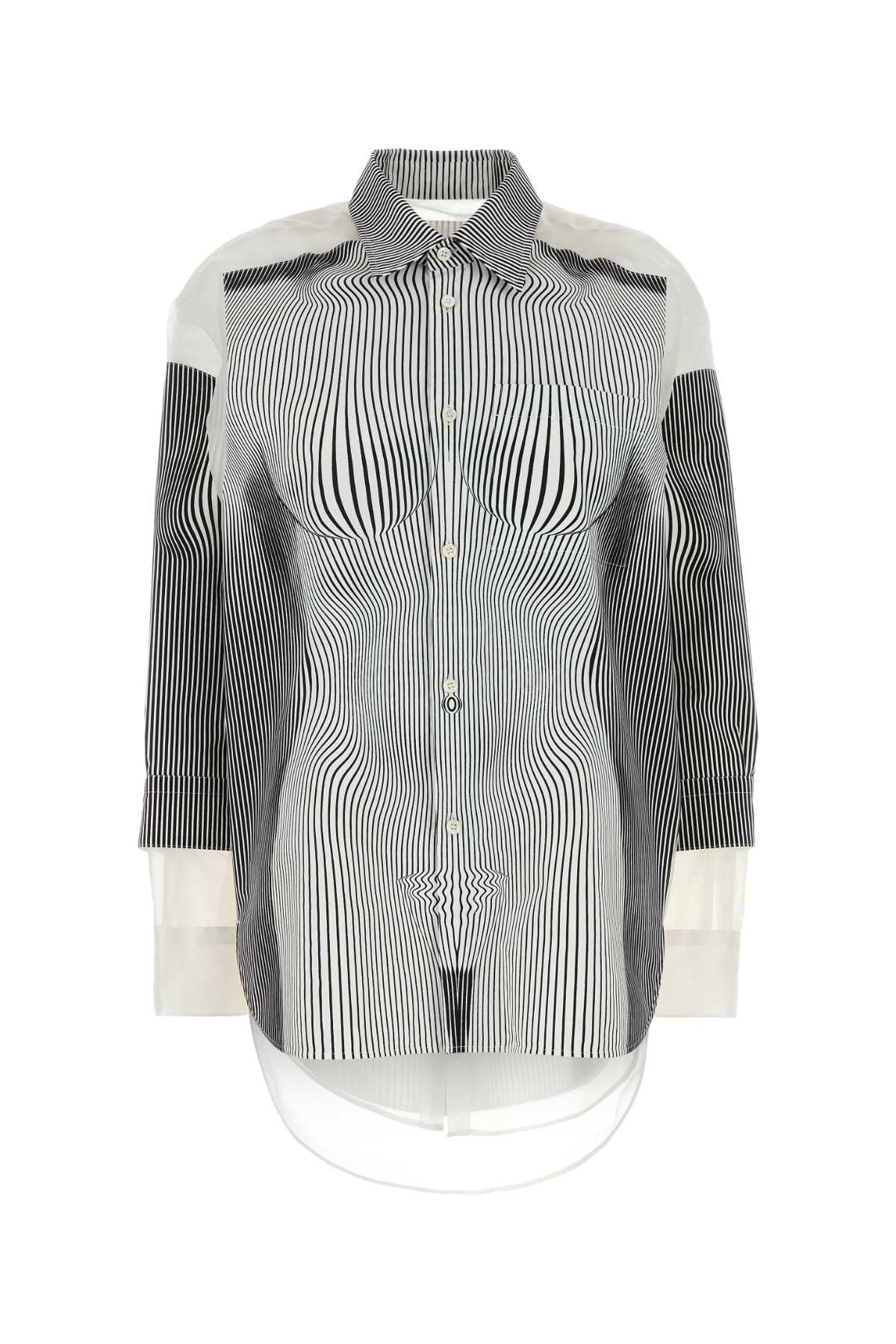 JEAN PAUL GAULTIER Oversized Printed Light Knit Shirt