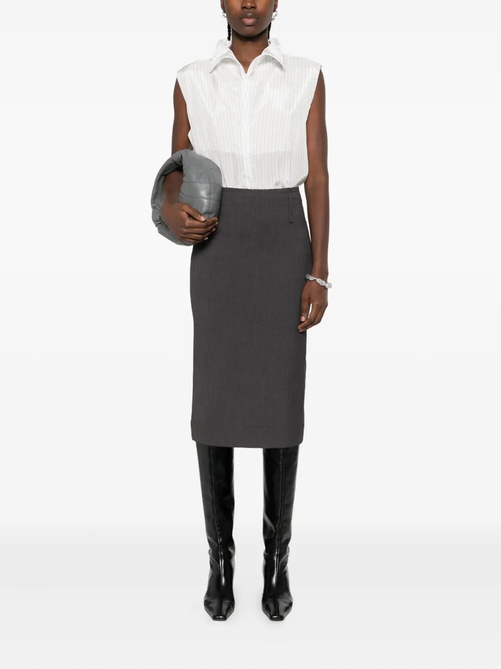 FEDERICO CINA Reversible Longuette Skirt