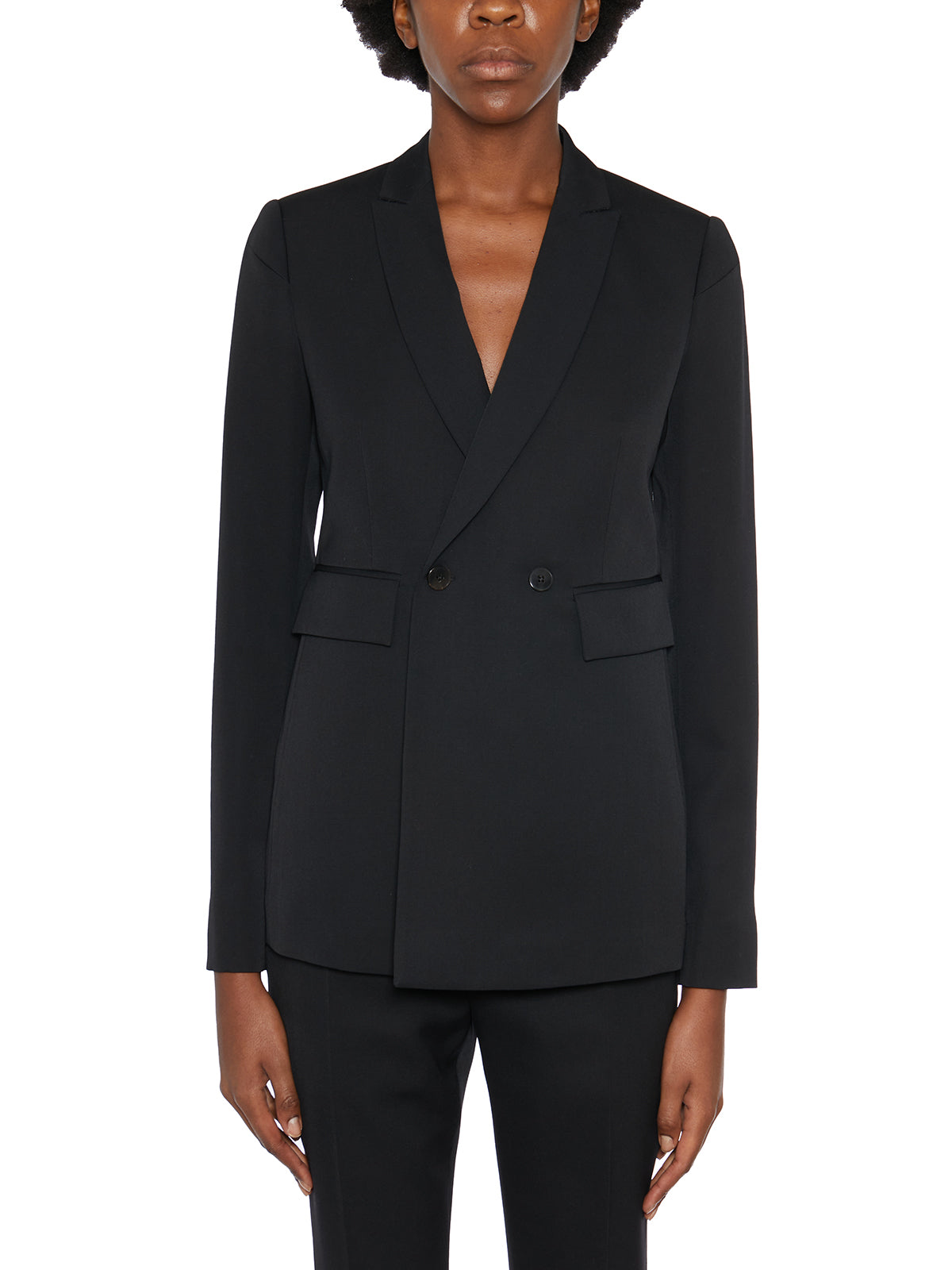 SAPIO Double-Breasted Mini Wool Jacket - Size 42