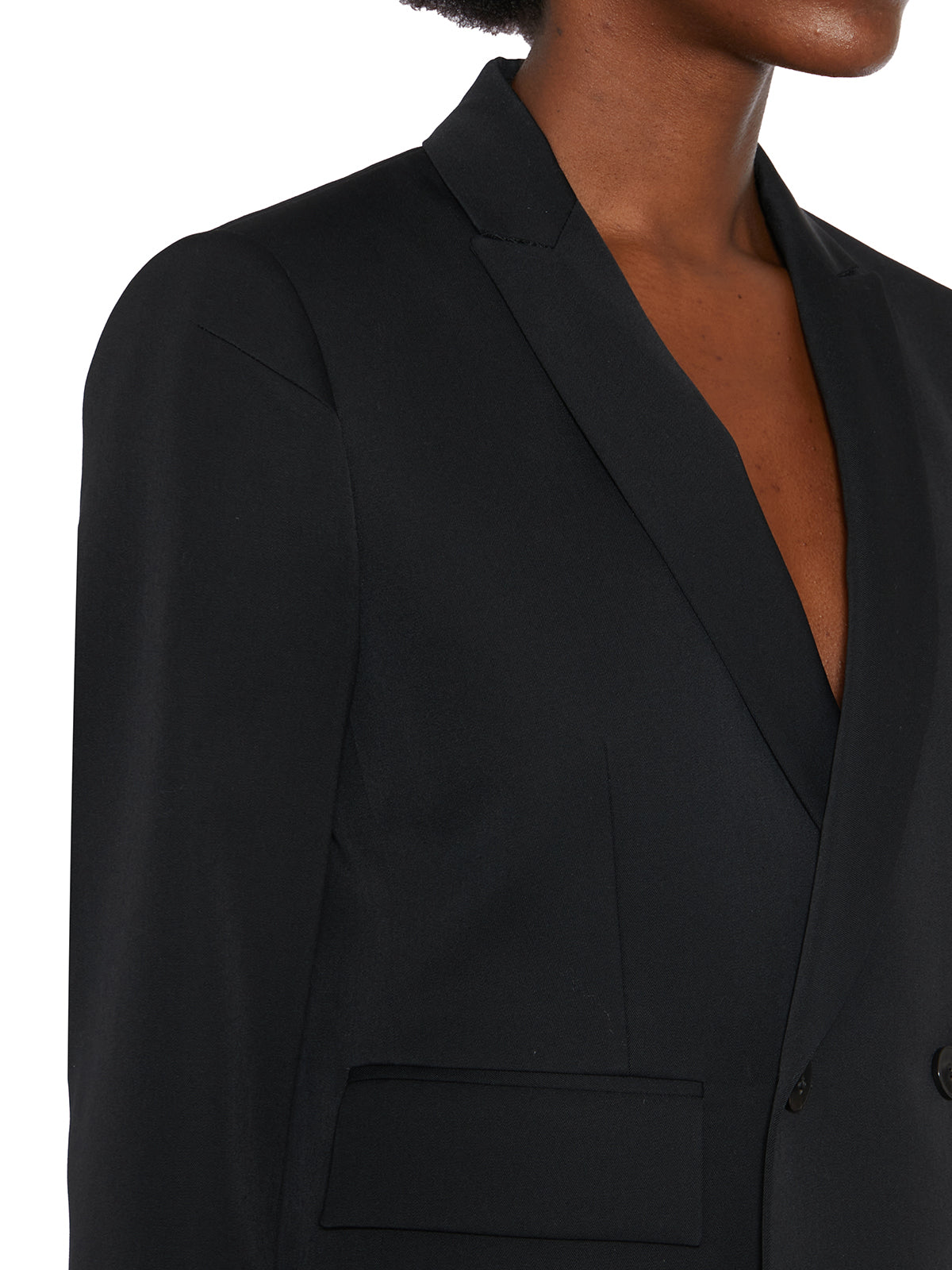 SAPIO Double-Breasted Mini Wool Jacket - Size 42