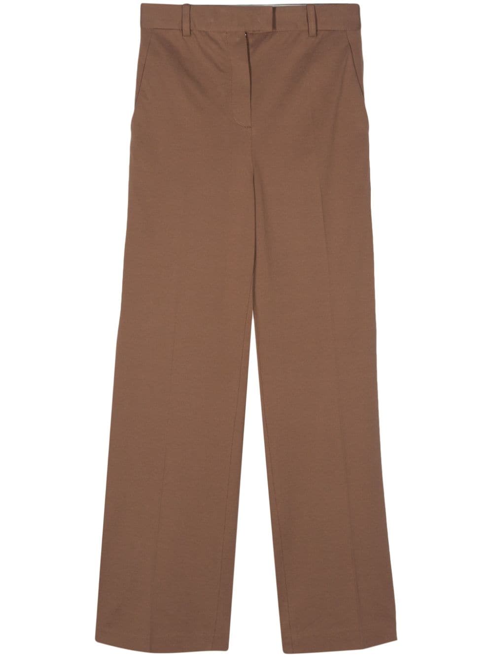 CIRCOLO 1901 Low-Rise Straight Leg Trousers with Dart Detailing