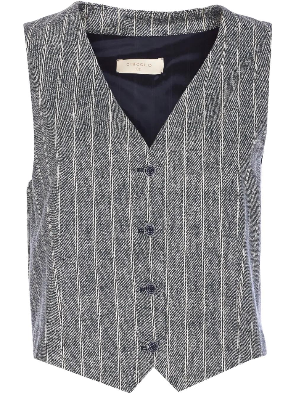 CIRCOLO 1901 Cotton Mini Vest for Women