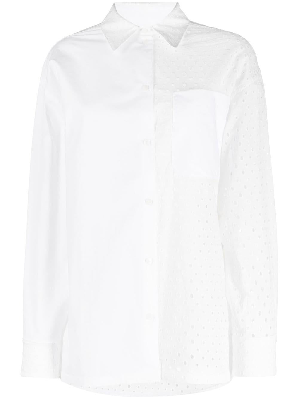KENZO Broderie Anglaise Cotton Shirt - Size 36