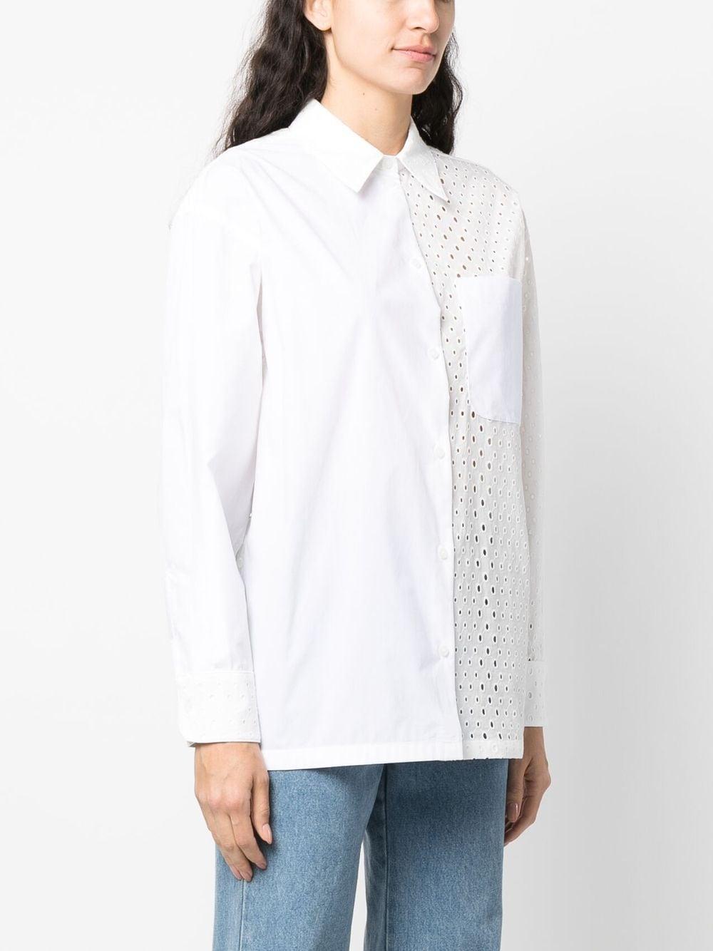 KENZO Broderie Anglaise Cotton Shirt - Size 36