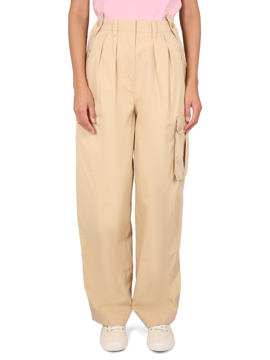 KENZO Women's Mini Cargo Pants with Darts Waistband
