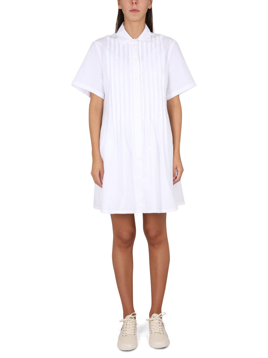 KENZO Pleated Chemise Mini Dress