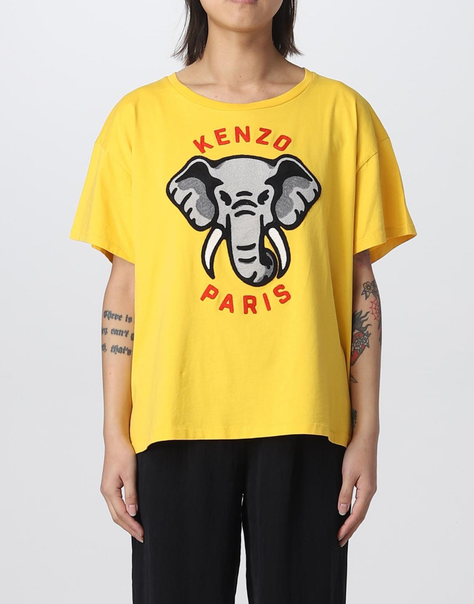 KENZO Relaxed Fit Elephant Logo T-Shirt - Women's