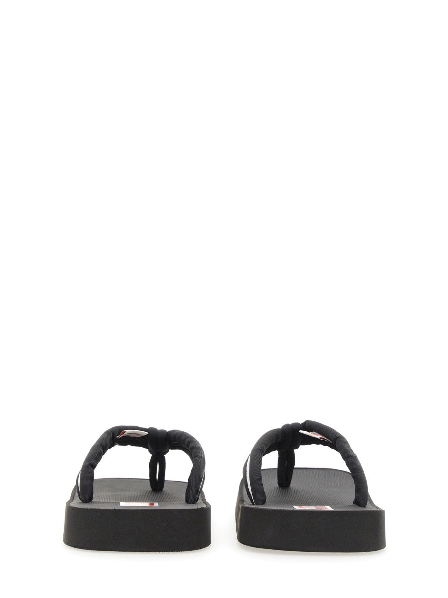 KENZO Slide Sandal with Logo - 3 cm Sole