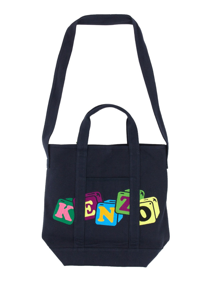 KENZO Mini Double Top Handle Tote Handbag