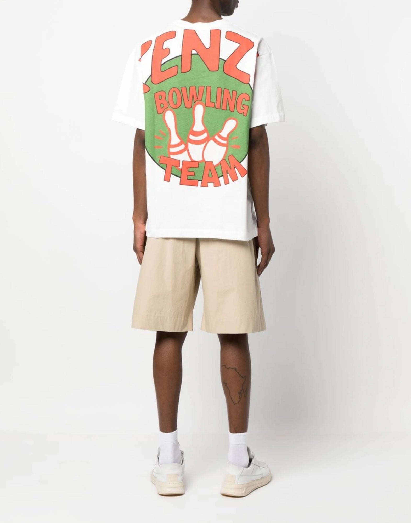 KENZO Oversized Bowling Team Logo T-Shirt - Short Sleeve