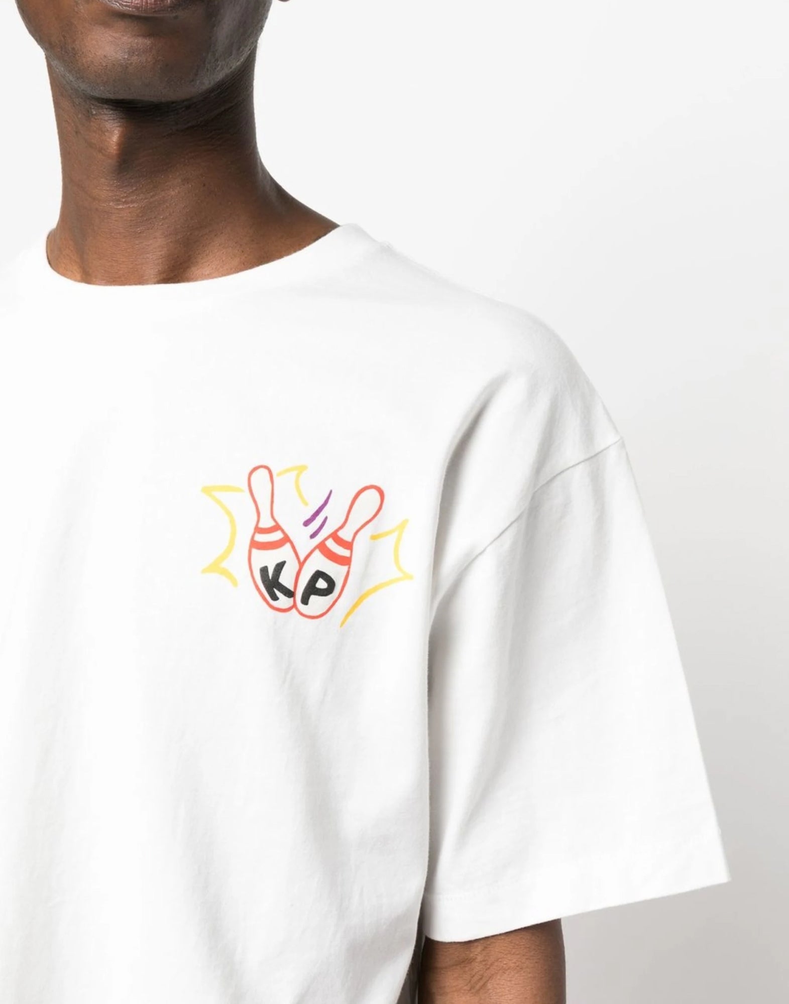 KENZO Oversized Bowling Team Logo T-Shirt - Short Sleeve